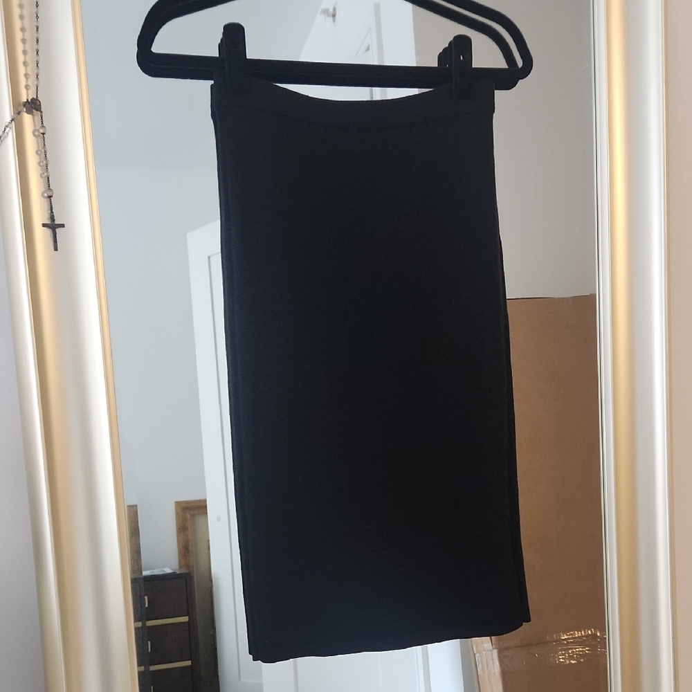 Black Knit Skirt